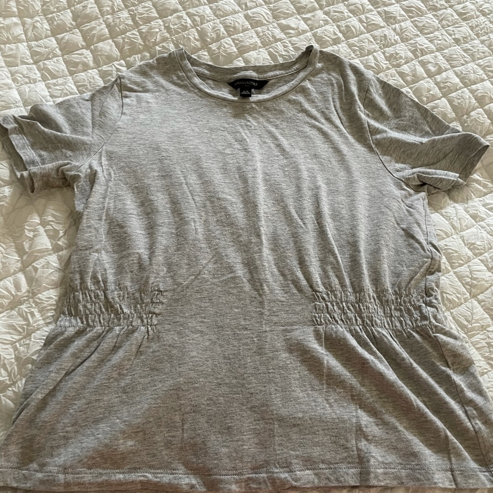 Grey cotton T-shirt
